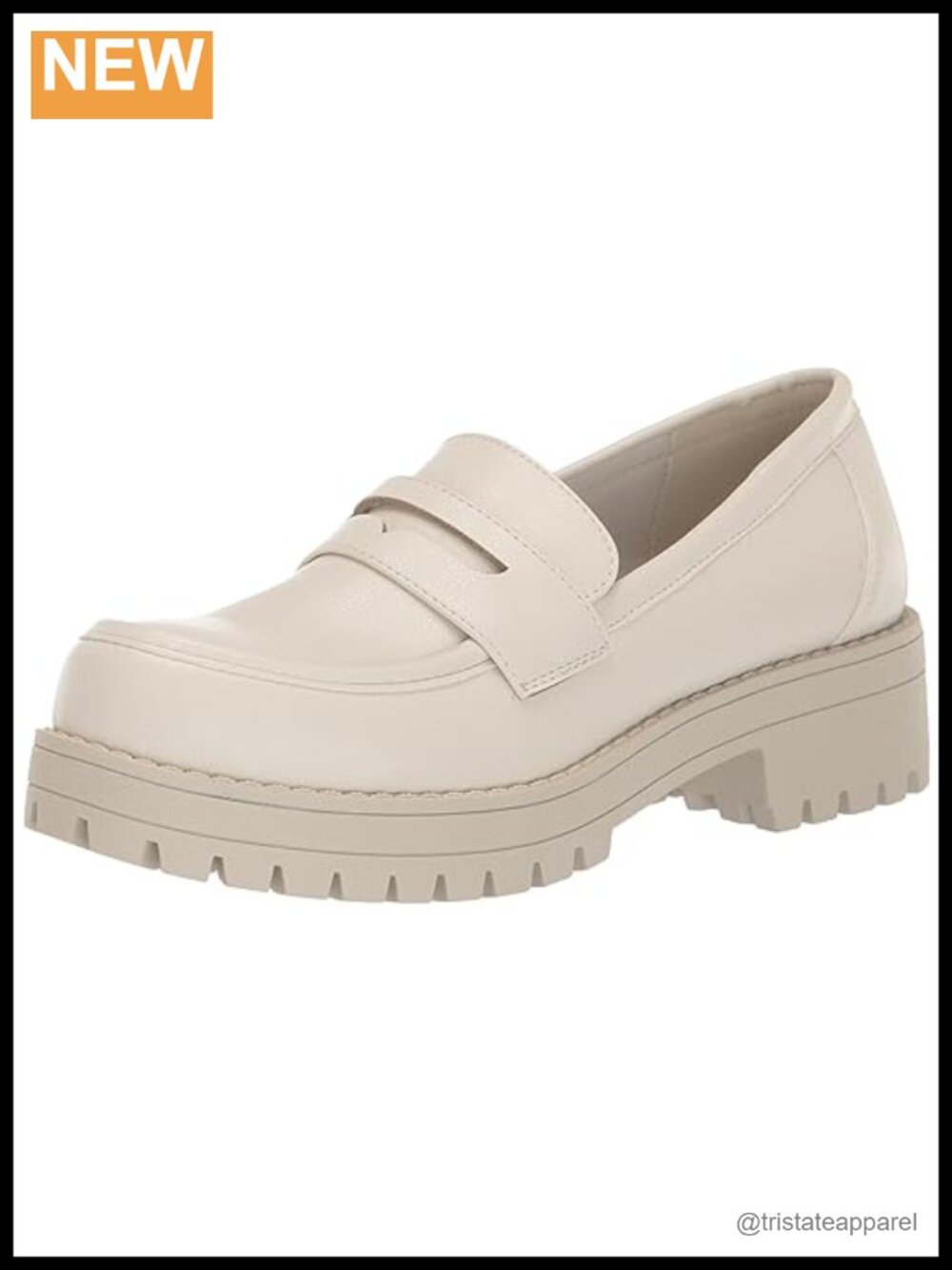 Platform Sole Slip-On Loafers Memory Foam Casual Block Heel